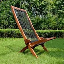 Boosicavelly Natural Folding Roping Wood Patio Lounge Chair (1-Pack) BOLYPC01NT - The Home Depot