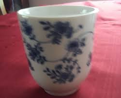 3 IKEA RAISED RELIEF ENTUSIASM TUMBLERS "BLUE & WHITE ...