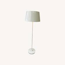 IKEA Modern White Metal Floor Lamp - AptDeco