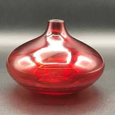 IKEA Hand Blown Small Salong Glass Vase Red Johanna Jelinek ...