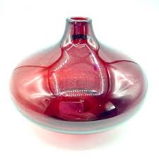 IKEA Salong Vase Hand Blown Glass Ruby Red Cranberry Johanna ...