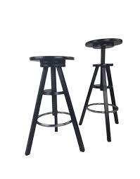 Vintage Black Bar Stool from Ikea, 1990s | Chairish
