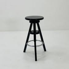 Vintage Black Bar Stool from Ikea, 1990s for sale at Pamono