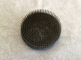 Vintage Large Silver Metal Flower Arrangements Frog - Etsy