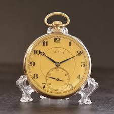 1920 ILLINOIS USA 'The Autocrat' Art Deco Pocket Watch ...