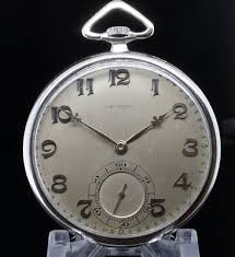 Vintage Art Deco Movado 43.5mm 17 Jewel Open Faced Platinum Pocket Watch | eBay