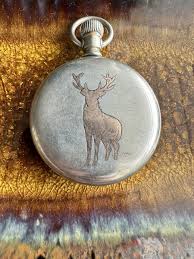 1905 17 Jewel ILLINOIS WATCH CO. POCKET WATCH Featuring a Copper elk on the case | eBay Australia
