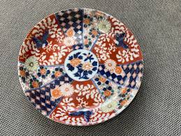 Vintage Possibly Antique Japanese Arita Ware Imari Porcelain Plate Floral Insect | eBay Australia