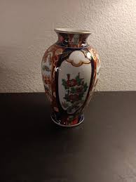 1940s Japanese Hand Painted Gold Imari Decorative Vase ...