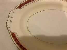 Homer Laughlin Eggshell Nautilus Cardinal ? Oval serving plate platter 44N5 | eBay