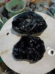 2.6kgs in 2pcs"perfect Specimen Natural Blue Black With Milky Skin" of Andara Crystal Monatomic Natural Rough Special Item - Etsy