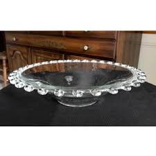 Heisey Lariat Floral Crystal 12 1/2" Bowl 1940s - 1957 Mid ...