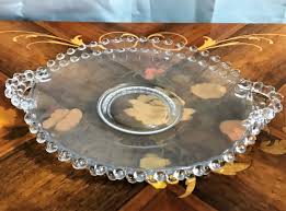 Vintage Candlewick by Imperial Glass Co. Two 8 1/2" Plates ...