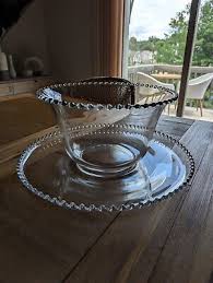 Candlewick Punch Bowl 12 Cups Underplate by Imperial Glass Ohio Beautiful Set | eBay