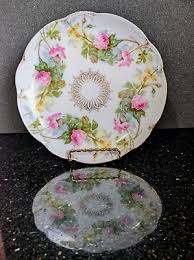 VTG JHR "CHARLOTTE of BAVARIA" Porcelain Plate: Floral, Gold ...