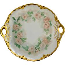 Vintage Hutschenreuther Germany Pink Roses Hand Painted ...