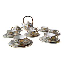 Vintage Japanese Porcelain Tea Service, 1950s, Set of 21 ...