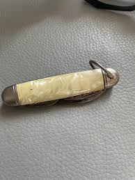 Vintage Imperial 3 Blade Folding Pocket Knife Pearl Handle ...