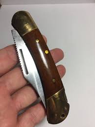 Lockback Wood Handle Everyday Carry Pocket Knife/free ...
