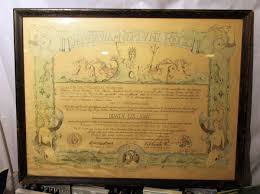1943 Ancient Order of The Deep certificate, large un-framed, Dewey Galloway | eBay