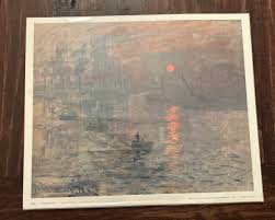 1962 Monet Soleil (Sunrise) Levant 9.5x11.5” Art Print ...