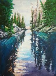 House and Landscape Painting - Etsy