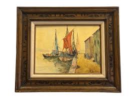Original Oil By Alfred Hartley (British,1855-1933) Antique ...