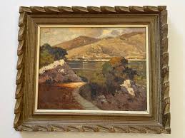 Antique Oil Painting Landscape Plein Air Impressionism Signed Hanson Vintage | eBay