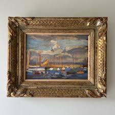 Signed by J Norton, Seascape Oil Painting, Antique Gold Frame - Etsy