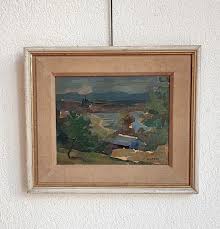 ▷ Vue sur Genève, le Jura et le lac Léman by Mady Epstein, 1958 | Oil Painting for Sale | Artsper