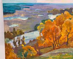 Otoño. Pintura original de la artista ucraniana ...