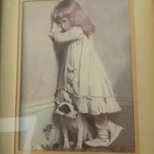 Vintage Framed Charles Burton Barber Print "In Disgrace" 23 ...