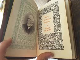 Antique Book "Selections" Robert Browning Vintage Poetry ...