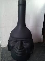 Nogueras comas Barcelona vintage bottle Inca face head | #1784149559