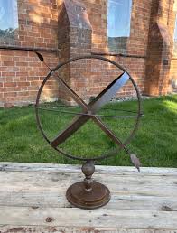 Antique Style Galvanised Brown Metal Garden Armillary Sphere Ornament - Etsy UK