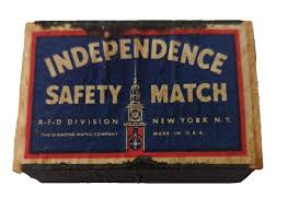 Vintage INDEPENDENCE SAFETY MATCH BOX MATCHS WWII RATION ...
