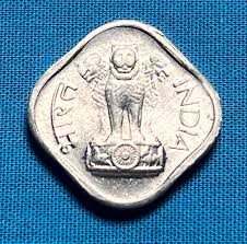 ONE Uncirculated 1967 Indian Square Paisa Coin Featuring ...