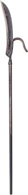 A 17th CENTURY GERMAN OR SWISS WAR SCYTHE.