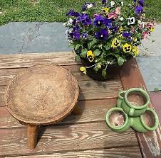 Vintage African hand Carved Senufo Wood Milking Stool RARE ...