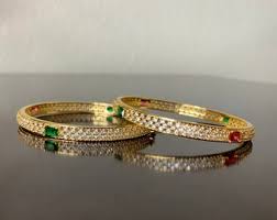 Ruby Green Bangles/indian Kada/pakistani Bangles/punjabi ...