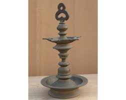 Old Brass Oil Lamp, Antique Table Decor Lamp, Light ...