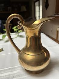 Vintage Brass Water Pitcher Solid Brass Made In India | eBay