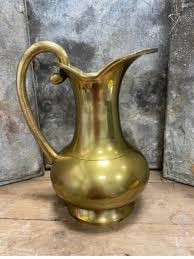 Brass Pitcher, Vintage Brass Pitcher With Decorative Handle, Collectible Brass, Brass Carafe - Etsy