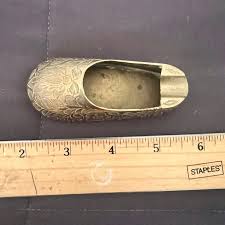 Source Unknown | Accents | Vintage Brass Indian Shoe Ashtray ...