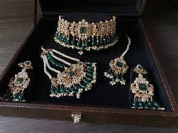 Harleen Set - Intricate Desi Bridal Set With Jhummar and Earrings - Etsy