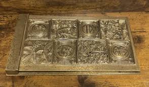 antique Tiffany Studios notepad holder, Bookmark pattern, c ...