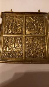 Antique Brass Church Casting Orthodox Icon-sash Folding ...