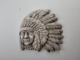 Rare Vintage American Indian Chief Wall Art CLEARANCE - Etsy