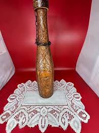 Vintage Jeype Leather Wrapped Wine Bottle - Etsy