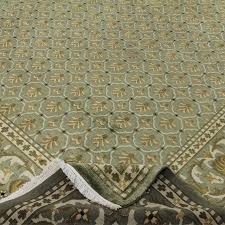 Handwoven Transitional Style Area Rug 9'1″ X 11'6″ | Chairish